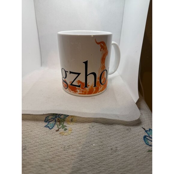 Starbucks 2005 Guanajuato City Collector Mug White & Orange Ceramic 14 Oz - Picture 7 of 8
